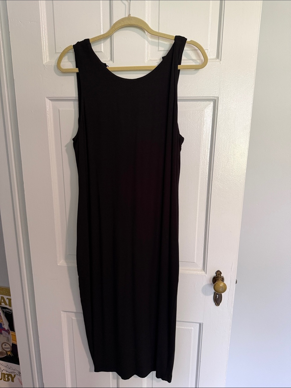 Classic Black Sleeveless Midi Dress - Versatile Everyday Wear